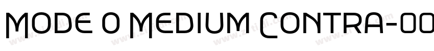 Mode 0 Medium Contra字体转换